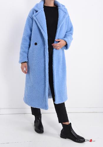 Manteau Teddy Bear fourrure synthétique avec poches - ph 1