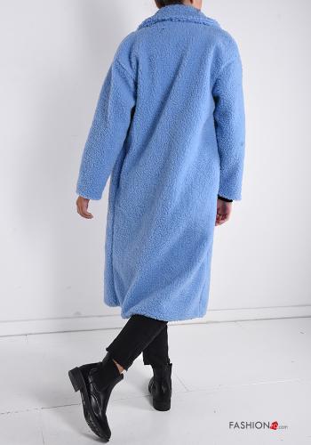 Manteau Teddy Bear fourrure synthétique avec poches - ph 2