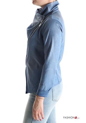 faux leather Jacket with zip - ph 3