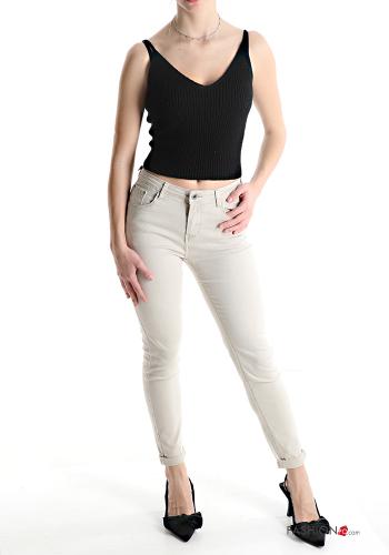 skinny Hose aus Baumwolle mit Taschen - ph 5