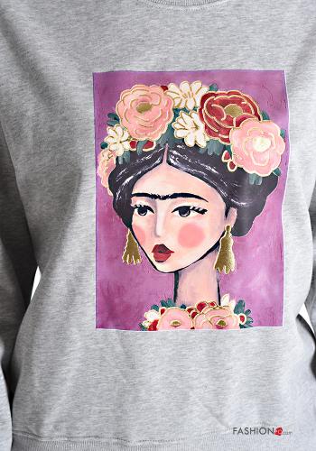 Sudadera de Algodón cuello redondo Diseño impreso - ph 4