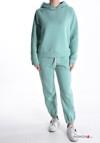 Tuta sportiva in Cotone con elastico con cappuccio con coulisse - ph 1