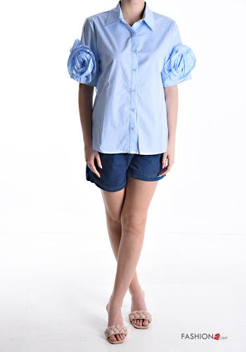 Camicia in Cotone con colletto con bottoni - ph 5