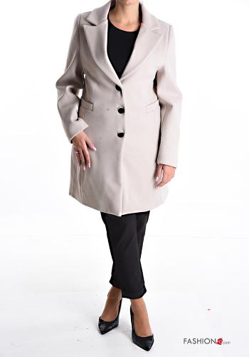 Cappotto con fodera con bottoni con tasche - ph 5