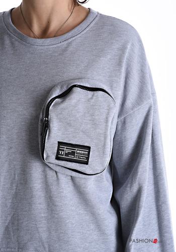 Tuta sportiva in Cotone con elastico con tasche con zip - ph 4