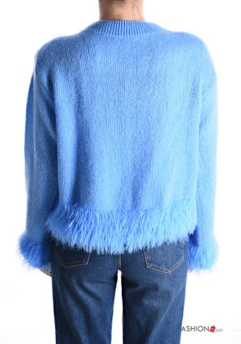 Jersey de Mezcla de Lana cuello redondo con flecos - ph 2