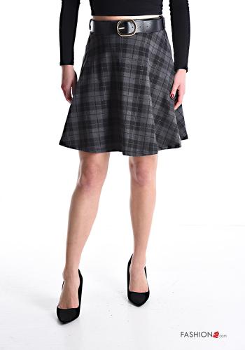 Minigonna Fantasia tartan con cintura - ph 1