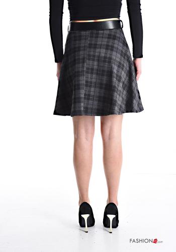 Minigonna Fantasia tartan con cintura - ph 2
