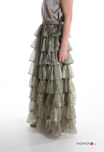 Gonna tulle vita alta con balze con elastico - ph 3