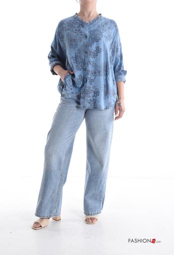 Floral long sleeve Shirt with buttons - ph 5