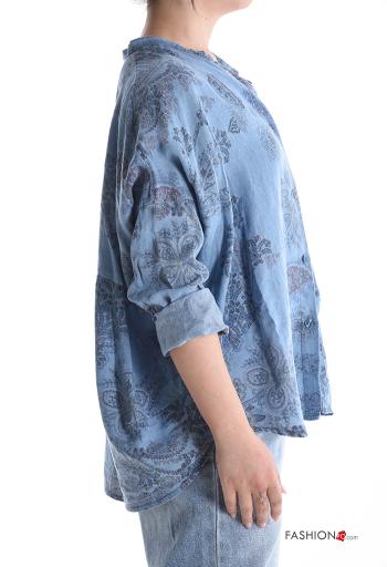 Chemise manches longues Imprimé paisley à boutons - ph 3