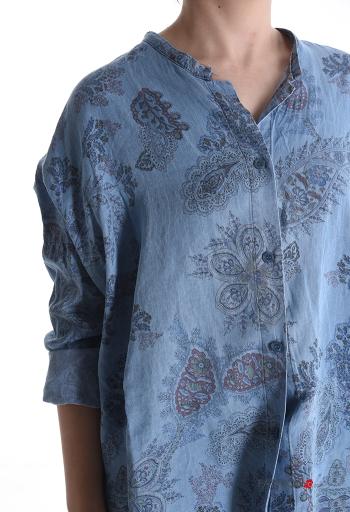 Chemise manches longues Imprimé paisley à boutons - ph 4