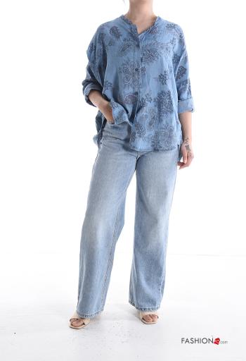 Chemise manches longues Imprimé paisley à boutons - ph 5