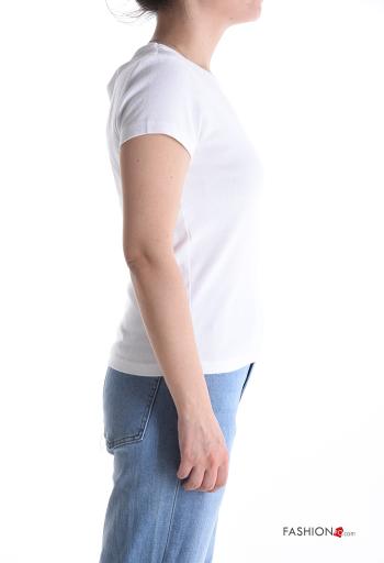 T-shirt in Cotone maniche corte girocollo Fantasia animali - ph 3