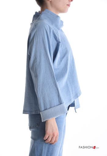 Giacca in Cotone maniche extra lunghe con bottoni - ph 3