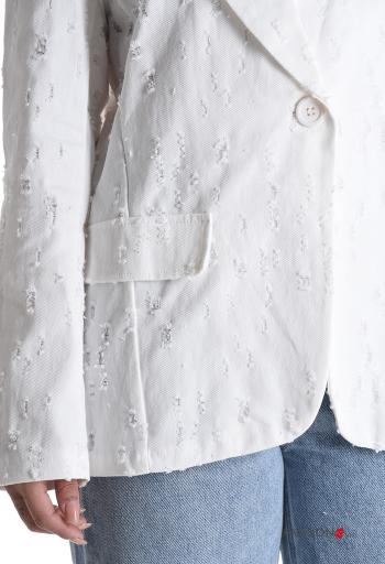 Giacca in Cotone maniche lunghe con bottoni senza fodera - ph 4