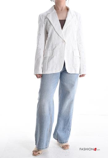 Giacca in Cotone maniche lunghe con bottoni senza fodera - ph 5