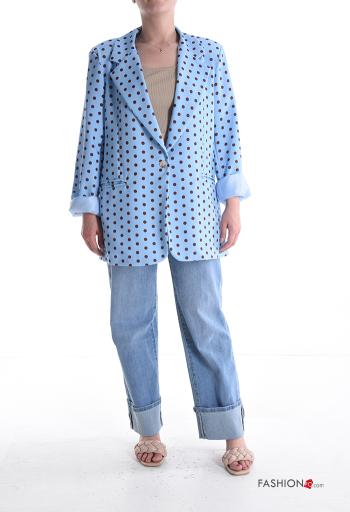 Blazer manga comprida com botões com forro - ph 5