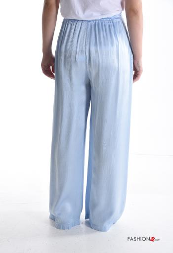 Pantalone wide leg con tasche con elastico - ph 2