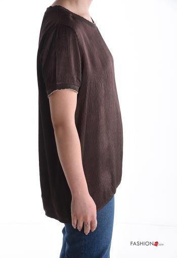 Blusa girocollo lurex maniche corte - ph 3