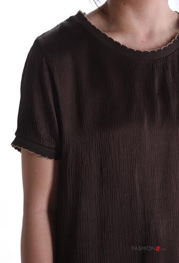 Blusa girocollo lurex maniche corte - ph 4