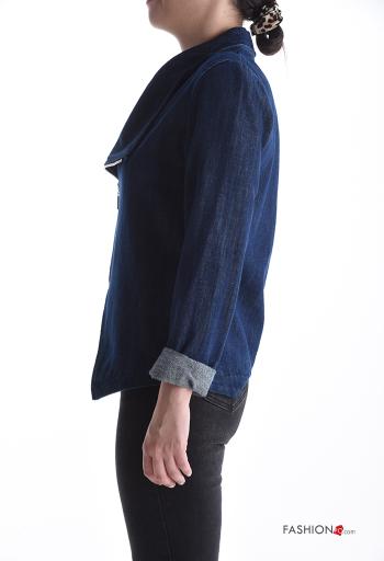 Giacca in Cotone maniche lunghe con zip senza fodera - ph 3