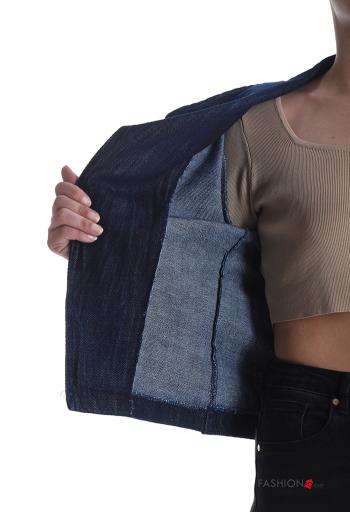 Giacca in Cotone maniche lunghe con zip senza fodera - ph 6