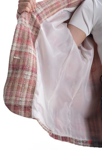 Tartan long sleeve Cotton Jacket with buttons with lining - ph 6