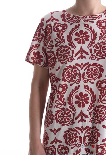 T-shirt in Cotone maniche corte girocollo Fantasia stampata - ph 4