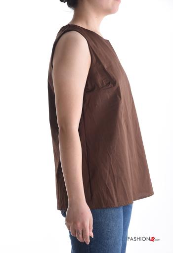 Top in Cotone senza maniche girocollo - ph 3