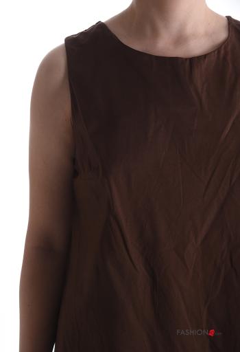 Top in Cotone senza maniche girocollo - ph 4