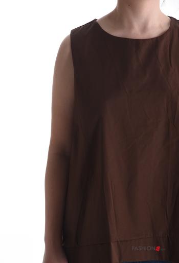Top in Cotone senza maniche girocollo - ph 4