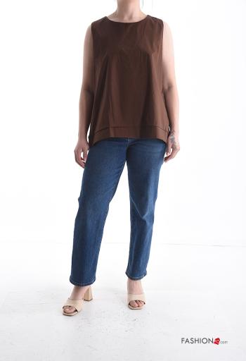 Top in Cotone senza maniche girocollo - ph 5