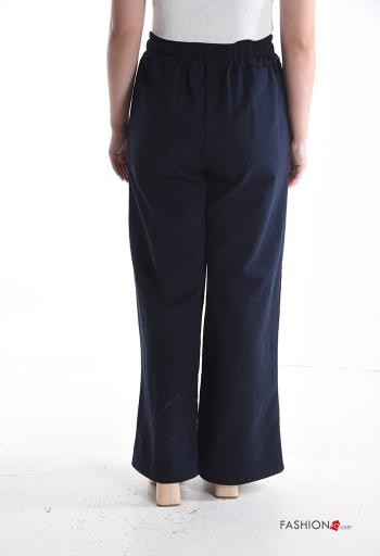 Pantalone in Cotone pizzo con tasche con elastico - ph 2