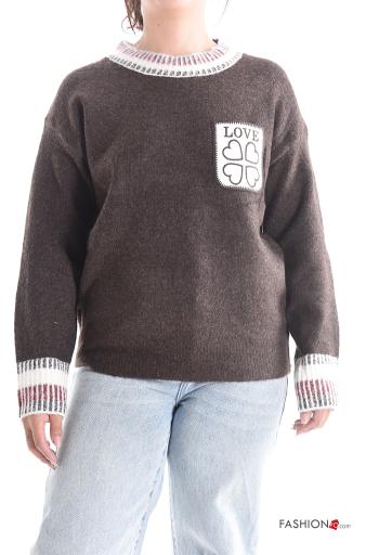long sleeve crew neck Sweater - ph 1