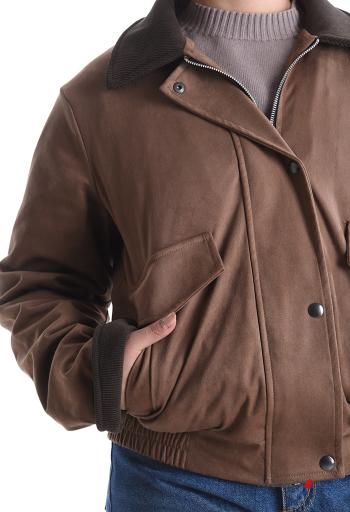 Blusão Bomber com gola com forro com fecho com bolsos com botões - ph 4