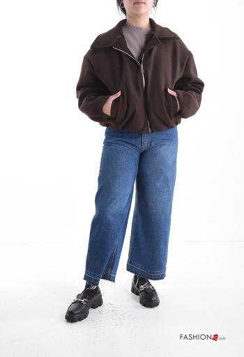 Bomber maniche lunghe con colletto con fodera con tasche con zip - ph 5