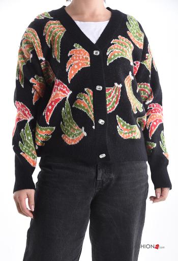 long sleeve Cardigan with buttons with v-neck - ph 1