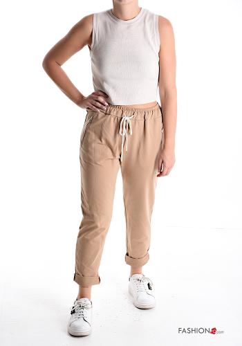 Pantalone sportivo in Cotone con tasche con elastico - ph 5