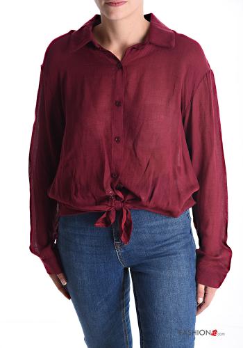 Camicia in Misto Lana maniche lunghe con colletto con bottoni - ph 1