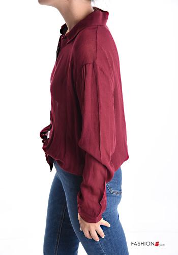 Camicia in Misto Lana maniche lunghe con colletto con bottoni - ph 3
