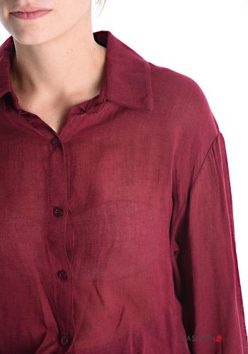 Camicia in Misto Lana maniche lunghe con colletto con bottoni - ph 4