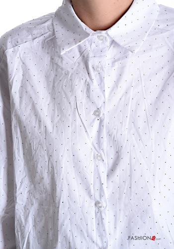Camicia in Cotone con colletto con bottoni con borchie - ph 4
