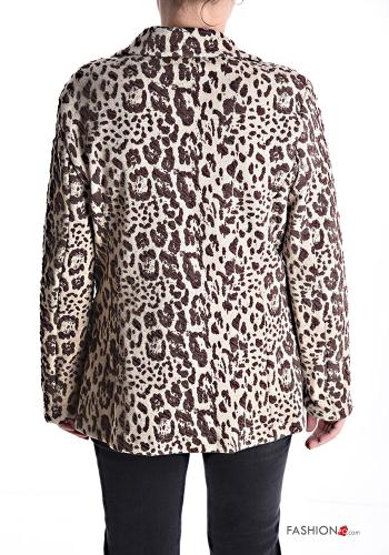 Giacca in Cotone Fantasia animalier senza fodera - ph 2