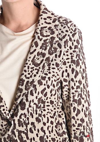 Giacca in Cotone Fantasia animalier senza fodera - ph 4