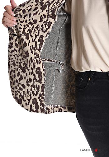Giacca in Cotone Fantasia animalier senza fodera - ph 6