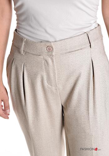 Hose mit Knöpfen mit Reißverschluss mit Taschen - ph 4