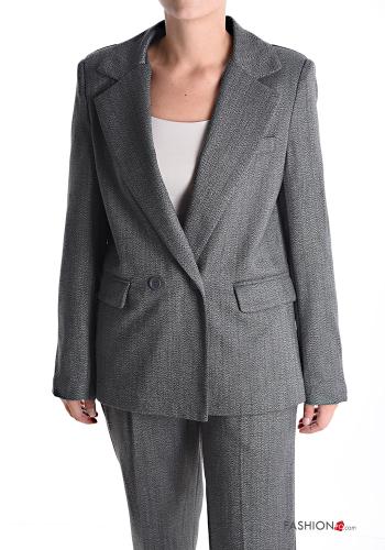 Blazer con bottoni con fodera - ph 1