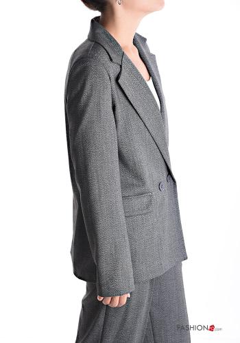 Blazer con bottoni con fodera - ph 3