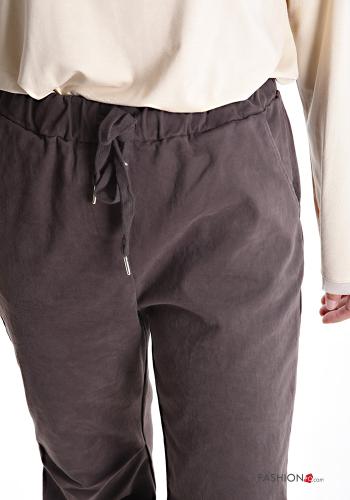 Pantalon en Coton avec poches avec élastique - ph 4